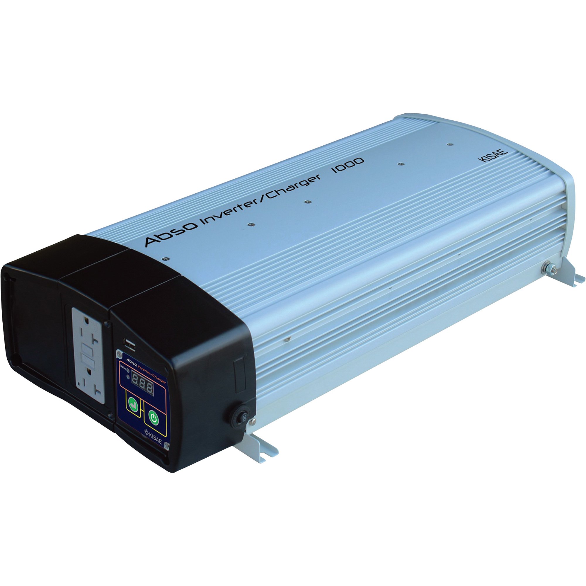 Kisae Sine Wave Power Inverter and Charger — 2,000 Surge Watts, 1,000 Rated Watts, 40 Amp Multi-Stage Charger, Model# IC121040